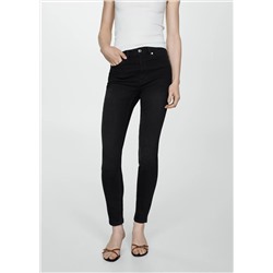 Jeans skinny tiro alto