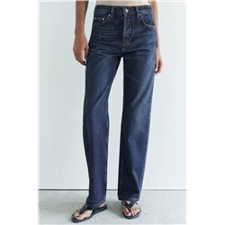 ZW COLLECTION STRAIGHT-LEG MID-RISE JEANS
