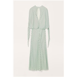 LIMITED EDITION STRIPED DRESS WITH TIE DETAIL