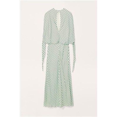 LIMITED EDITION STRIPED DRESS WITH TIE DETAIL