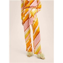 Pantalón palazzo estampado -  Mujer | MANGO OUTLET Melilla