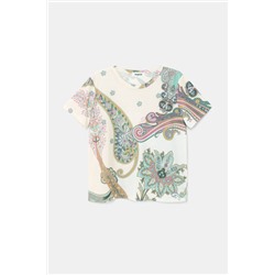 Camiseta manga corta paisley