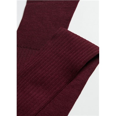 Lange gerippte Herrensocken mit Fil d‘Ecosse