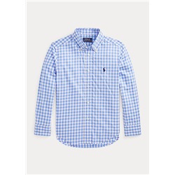 Boys 2-7 Gingham Cotton Poplin Shirt