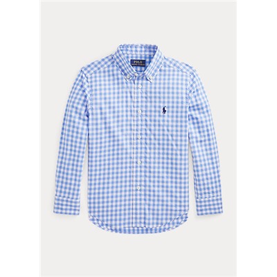 Boys 2-7 Gingham Cotton Poplin Shirt