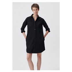 MaviLiz Casual Gri Jean Elbise 130656-34926
