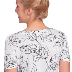 Damen T-Shirt mit Blumen-Print
