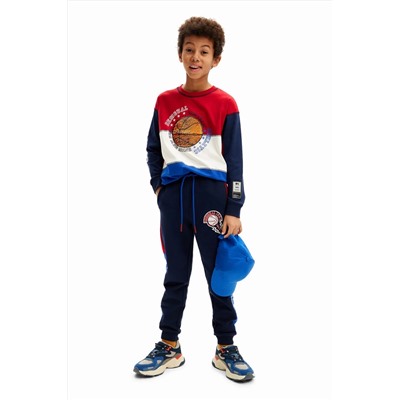 Camiseta baloncesto tricolor