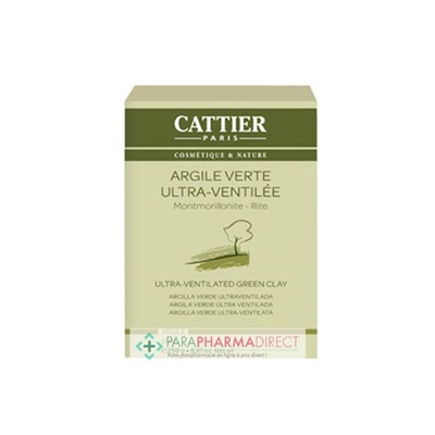 Cattier Argile Verte Ultra-Ventilée Montmorillonite Illite 250g
