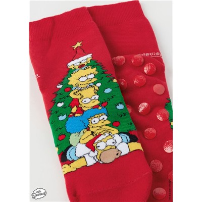 Stoppersocken The Simpson aus der Family-Weihnachtskollektion