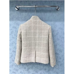 Женский твидовый пиджак с воротником-стойкой   Lor*o Pian*a