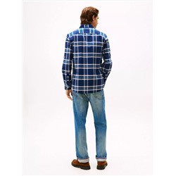 Regular Fit Plaid Stretch Oxford Shirt