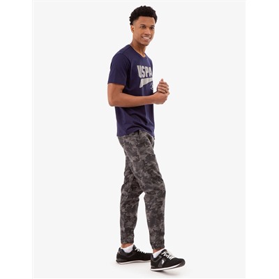 CONTRAST HEATHER USPA GRAPHIC T-SHIRT