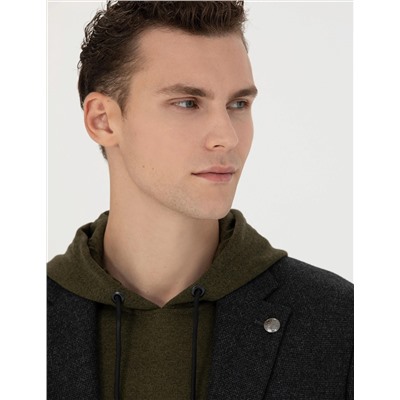 Antrasit Slim Fit Ceket