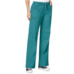 WonderWink WonderFLEX Faith Women's 4-Pocket STRETCH Cotton Rich Boot Cut Scrub Pants