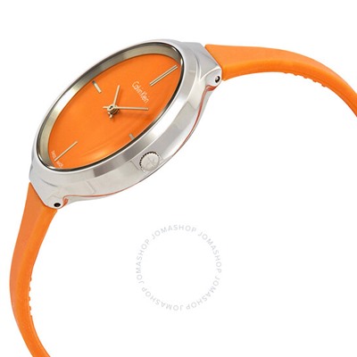 CALVIN KLEIN  Lively Orange Dial Ladies Watch