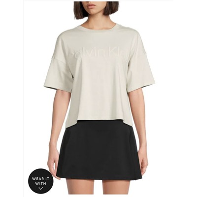 CALVIN KLEIN PERFORMANCE Logo Drop Shoulder Tee