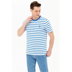 Erkek Saks Polo Yaka Tişört