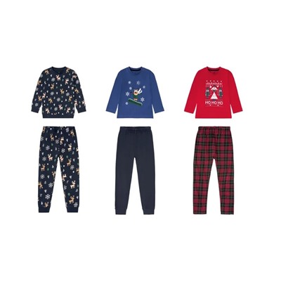 LUPILU® Kleinkinder Jungen Pyjama lang, aus reiner Baumwolle