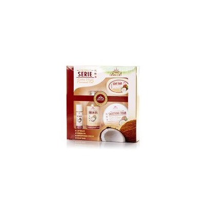 Подарочный набор косметики на основе масла кокоса Coconut Serie от Bm.B 332 гр / Bm.B Coconut Serie Extra Virgin Coconut Oil Set 332 g