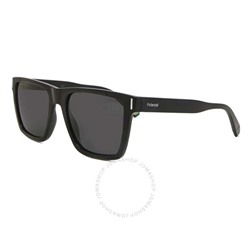 Polaroid  Polarized Grey Rectangular Men's Sunglasses