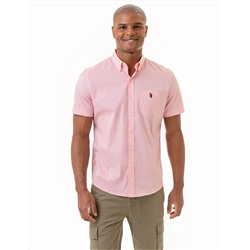 SHORT SLEEVE STRETCH POPLIN SHIRT