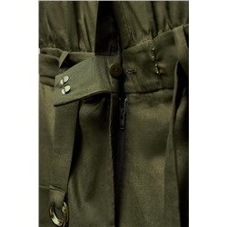 LINEN-BLEND MINI SHIRT DRESS