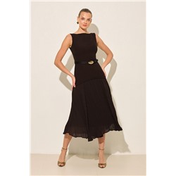 Платье  BİTTER - COFFEE короткий рукав