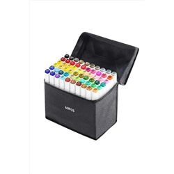 TOUCH SKETC 60 Renk Çift Taraflı Marker Kalem Seti Çanta Taşınabilir DOUBLE