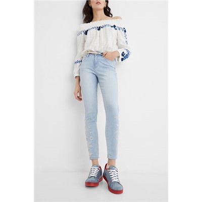 Pantalón vaquero skinny tobillero