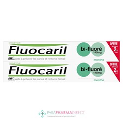 Fluocaril Dentifrice Menthe Bi-Fluoré 2x75mlLot  × 2