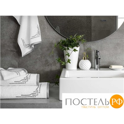 Togas ДЖАСПЕР бел-сер Салфетка 30х30, 100% хлопок