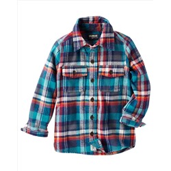 2-Pocket Flannel Shirt