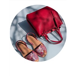 КОМБО Ab.Zapatos 320-8 Hojas Rojas +PELLE Kadrya rojo АКЦИЯ