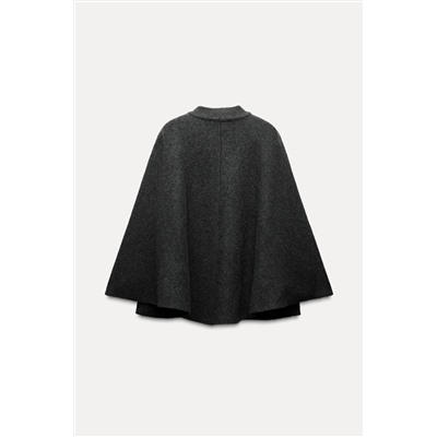 KNITTED CAPE COAT