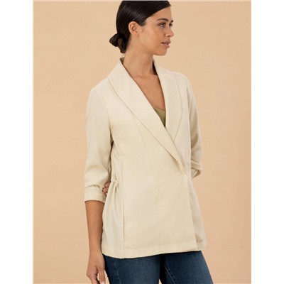Krem Regular Fit Ceket