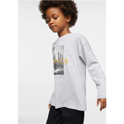 Camiseta estampada algodón -  Niño | MANGO OUTLET España
