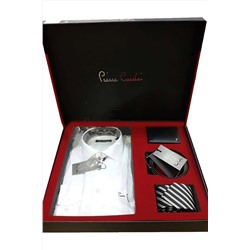 Pierre Cardin 4'lü Gömlek Kemer Cüzdan Damat Çeyiz Seti PCRN03