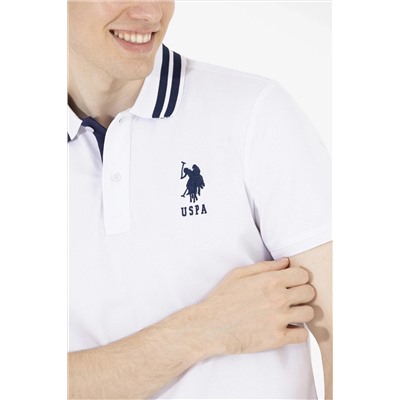 Erkek Beyaz Basic Polo Yaka Tişört