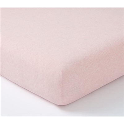 Organic Heathered Jersey Crib Fitted Sheet