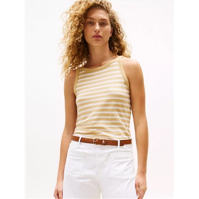 Linen Blend Stripe Tank Top