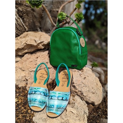 AVARCA MENORQUINA · 377AV · Verde+AB.Z · Pelle · mochila NAPA (630) ENCINA АКЦИЯ