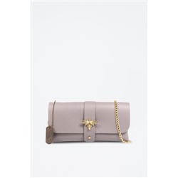 Bandolera de piel - Gris - Firenze Artegiani