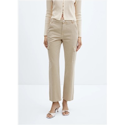 Jeans cargo bolsillos