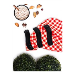 Keramika Mat Siyah İvory Zeytinlik 18 Cm 3 Adet ST612003F956A0000000AF1100
