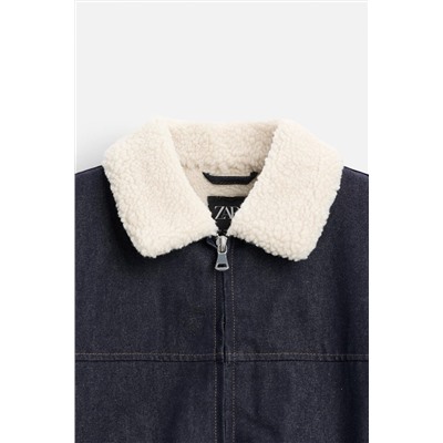 CAZADORA DENIM COMBINADA