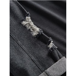 Shirt mit Jeansärmeln