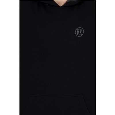 Erkek Siyah Kapüşonlu Sweatshirt