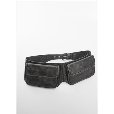 Riñonera piel doble bolsillo -  Mujer | MANGO OUTLET Melilla