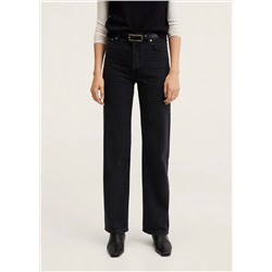 Vaqueros rectos tiro alto -  Mujer | MANGO OUTLET Melilla